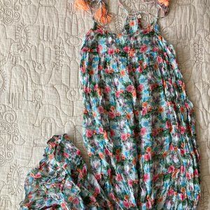 Cotton maxi floral dress